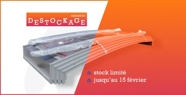 Abri de piscine : Opération déstockage