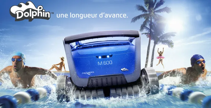 Equipement piscine : le robot Dolphin M600 de Maytronics a une longueur d’avance et le prouve
