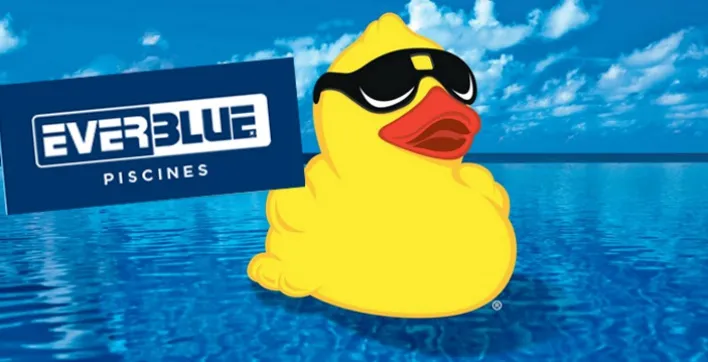 Les concessionnaires EVERBLUE Piscines se sont mis aux couleurs du célèbre canard Derby Duck en organisant des pêches aux canards.