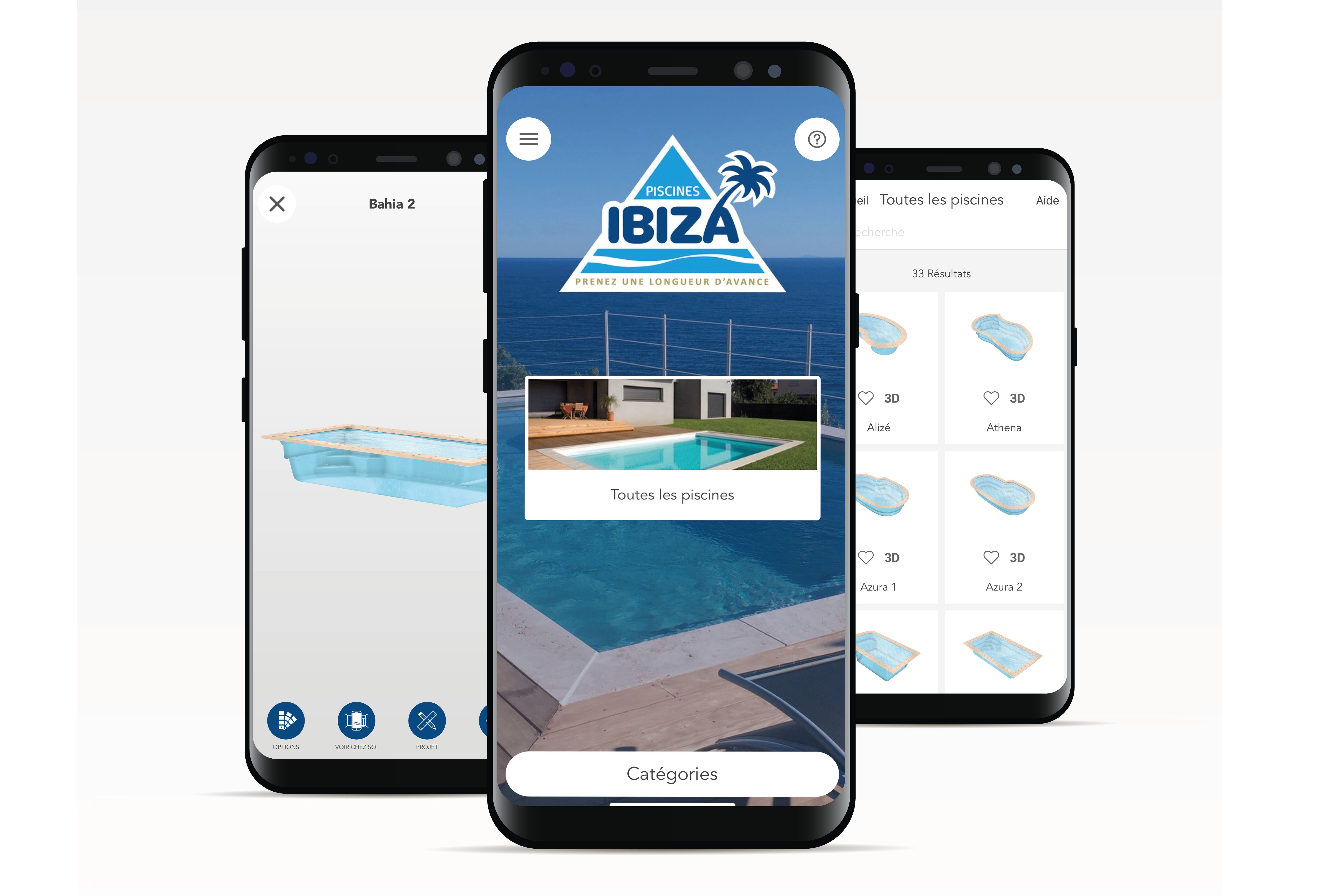 L appli 3D de Piscines Ibiza pour les visualiser son projet piscine
