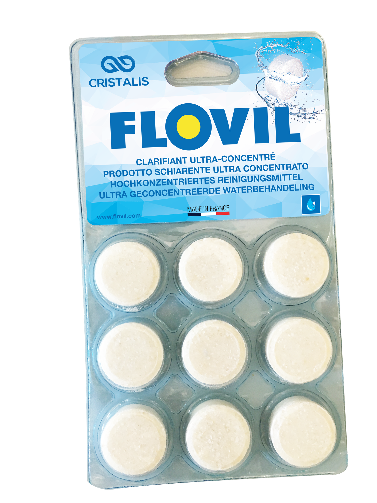 Les pastilles Flovil pour une eau transparente et limpide