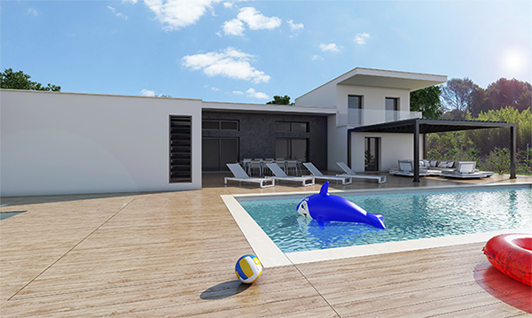 coffre de rangement enterre pour piscine 