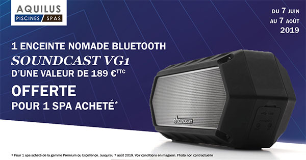 Enceinte offerte achat spa Aquilus