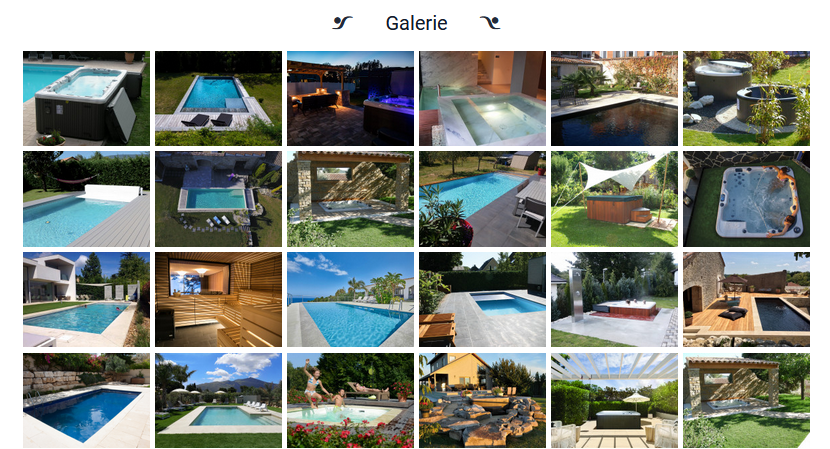 La galerie de photos interactives du site de SwimmingPool.eu