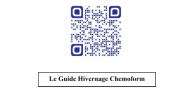 Le QR code de téléchargement du guide dhivernage de Chemoform
