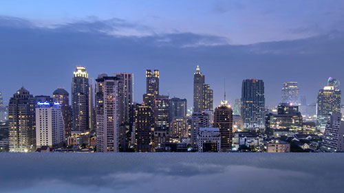 indigo bangkok piscine a debordement