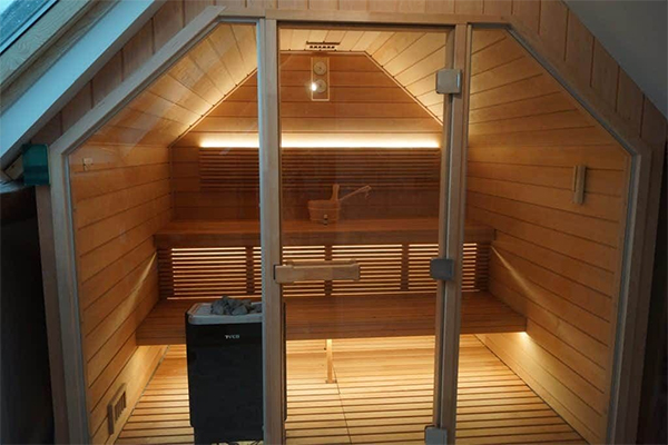 sauna installé dans les combes