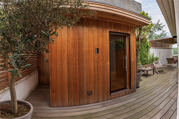 installation sauna terrasse