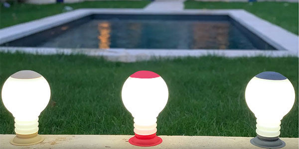 lampe vase LED sans fil pour vos soirées piscine