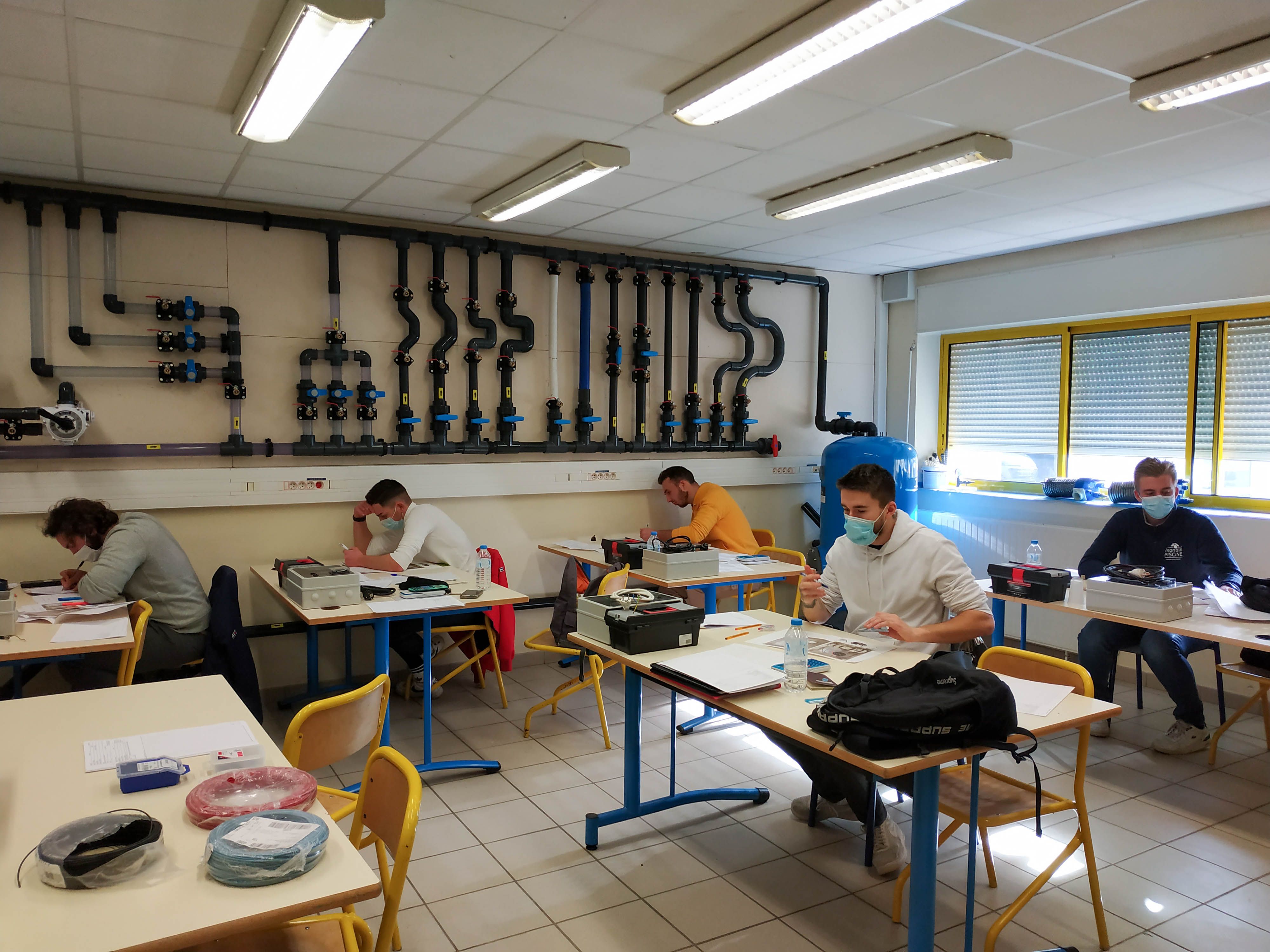 Une épreuve du concours du MAF catégorie métiers de la piscine