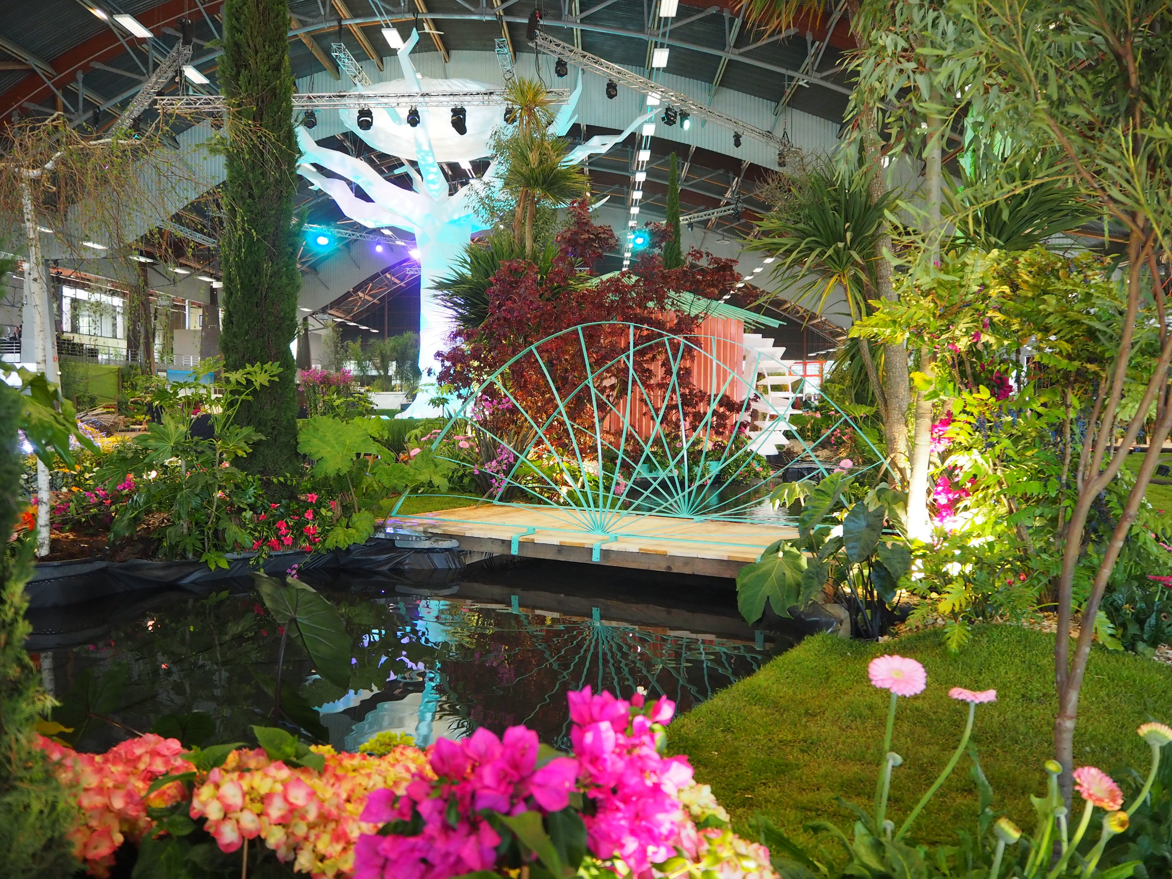 Un jardin flottant réalisé pour les Floralies Internationales de Nantes