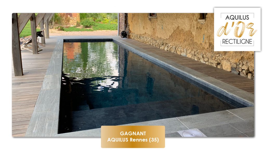 Aquilus d'or 2020 catégorie piscine rectiligne