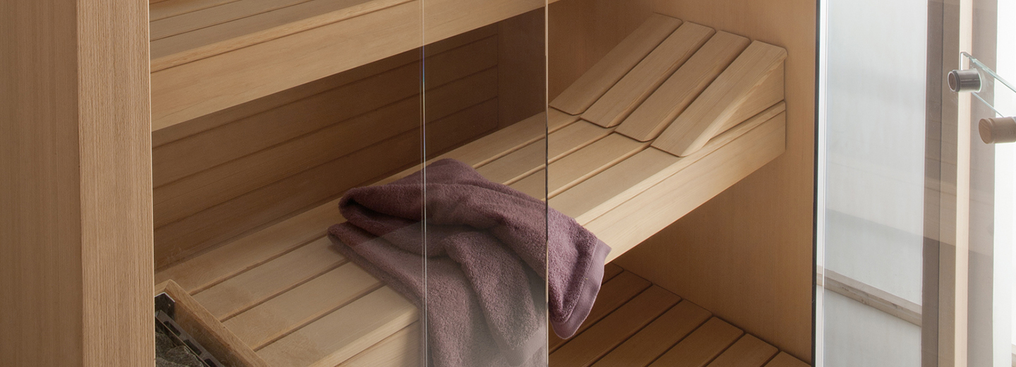 Le sauna tout en transparence dAquilus