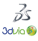 Logo Dassault et 3dvia