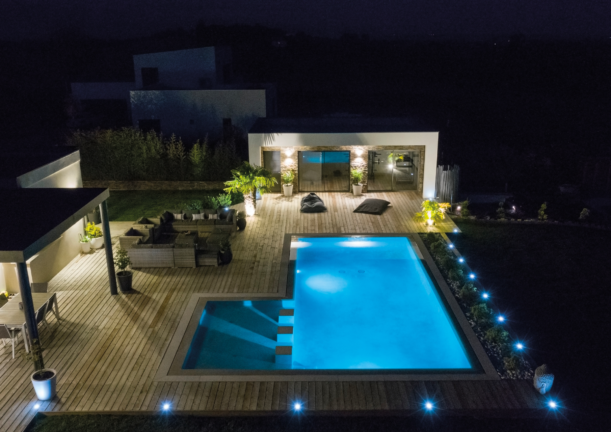 Une piscine de nuit récompensée aux Trophées de la piscine 2019