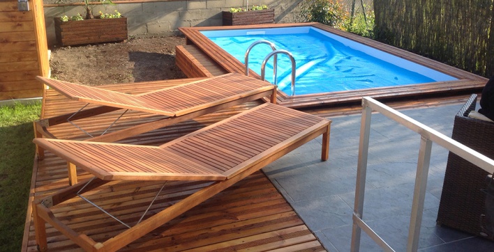 bache piscine wood line