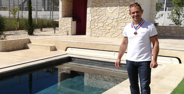 Matthieu Scanzi, meilleur ouvrier de France - Réalisation piscine