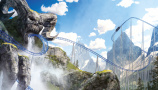 Les montagnes russes aquatiques géantes du parc d'attractions Nigloland
