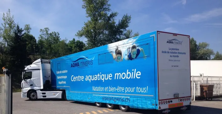 Le camion-piscine : une initiative de plus en plus sollicitée