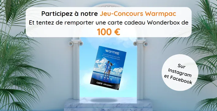 Avec Warmpac, gagnez 100 € en carte-cadeau !