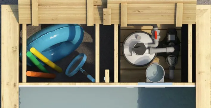 Piscine astucieuse