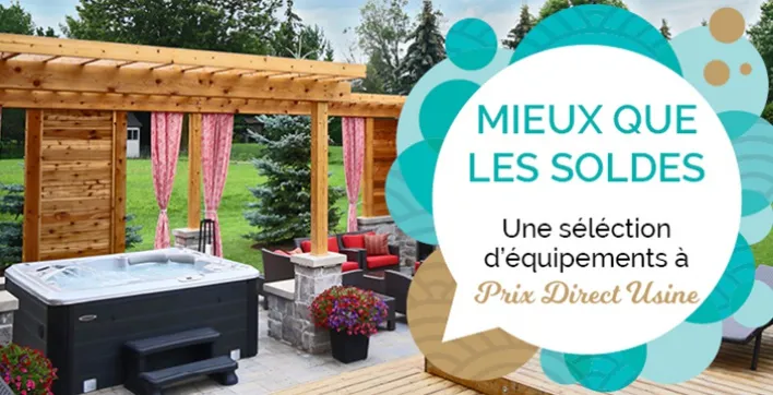 Spas, spas de nage, saunas et hammams à prix direct usine