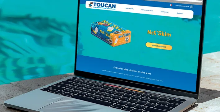 Tous les produits Piscine et Spa Toucan sur un site web tout neuf