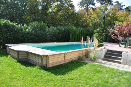 piscine Azteck en bois rectangle