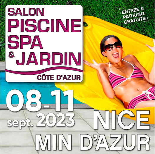 L'affiche du salon piscine, spa et jardin de Nice 2023