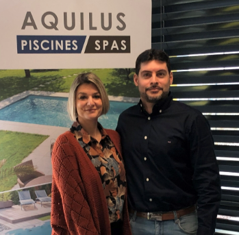 Jimmy et Magalie, les dirigeants du nouveau magasin Aquilus de Besançon