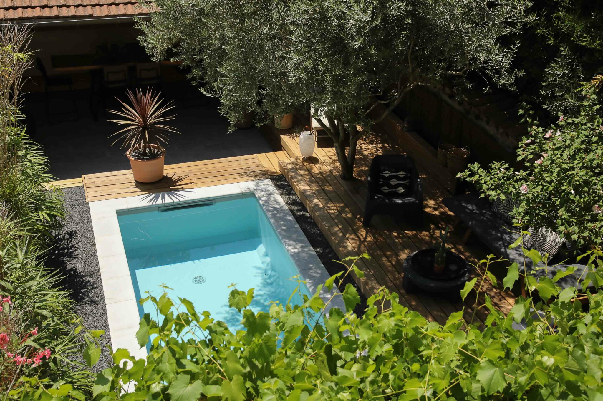Une mini-piscine pour jardin de ville signée Aquilus