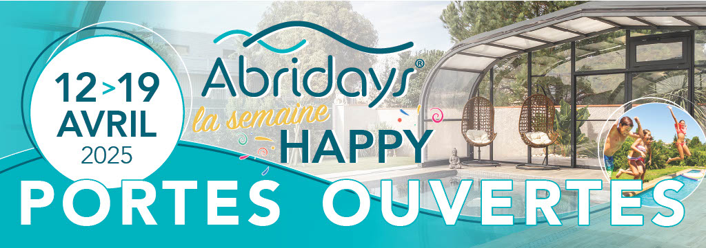 Une semaine pour profiter jusqu'à 1000 € de réductions sur les abris de piscine Abridays