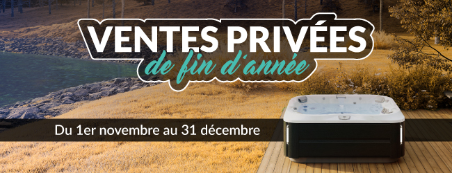 Des jacuzzi en promotions grâce aux ventes privées de la marque