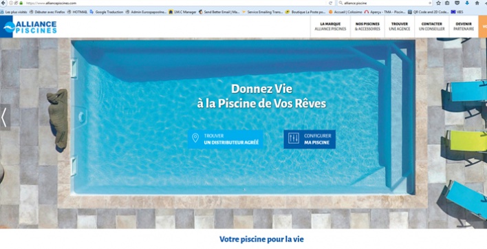 Nouveau Site Web Alliance Piscines