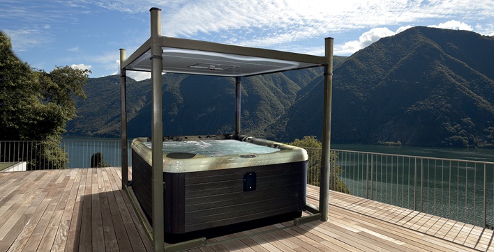 Abri de spa - Couverture sphérique d'extérieur et gazebo pour jacuzzi