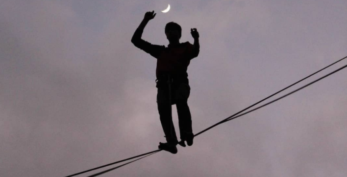 Benoît Brume, slackliner de haut-vol !