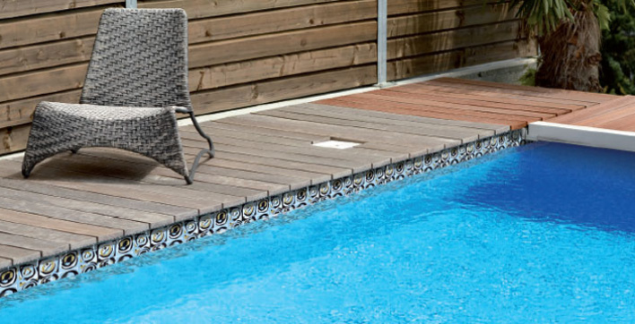 Liner piscine Albon Kandine Bleu-Taupe