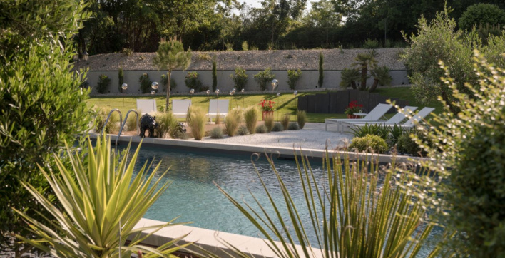 La rénovation de la piscine du Manoir du Colombier