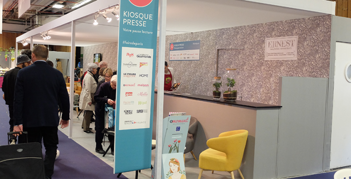 Le kiosque presse de Foire de Paris 2018