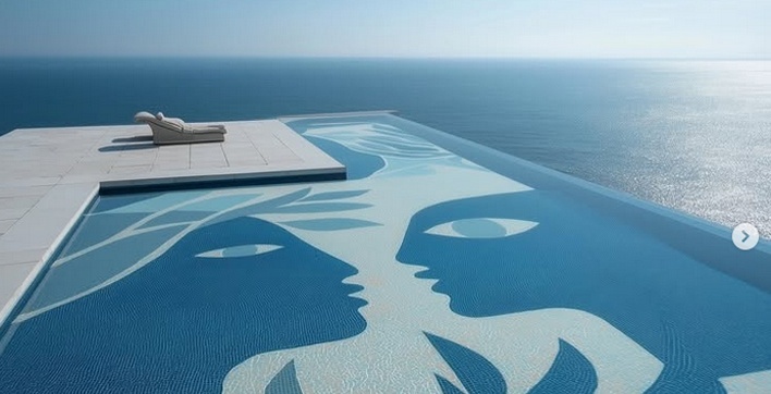 L'art s'invite au fond des piscines : découvrez les créations uniques de l'artiste Koketit pour une personnalisation chic et originale.