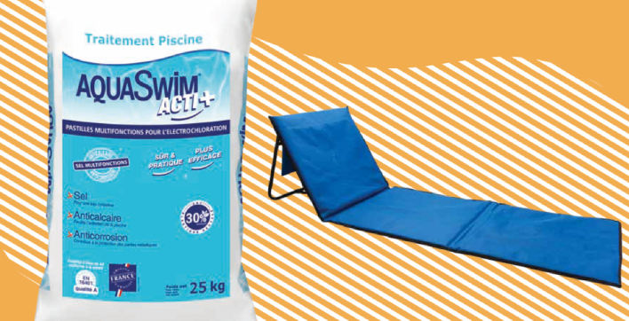 Une chaise pliante offerte pour l'achat de sel Salins