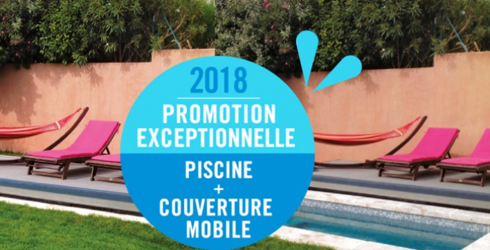 Offre piscine coque plus couverture mobile