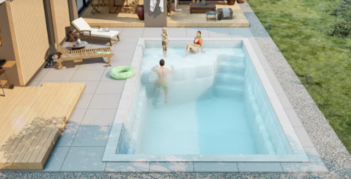 Le modèle de piscine coque Balinea de Piscines Ibiza