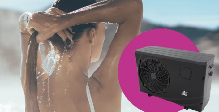 Une promotion sur la pompe à chaleur pour une piscine coque polyester avec Piscines Ibiza