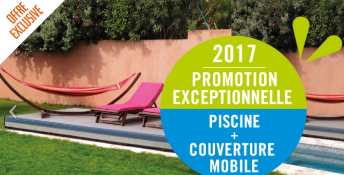Promotion piscine + couverture mobile