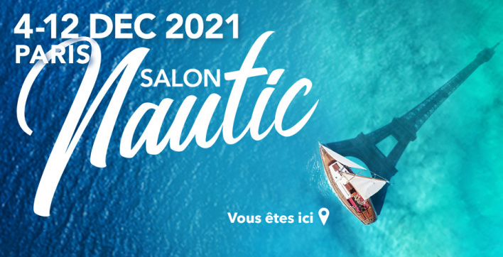 L'affiche du Salon Nautic et du salon Piscine et Spa de Paris 2021