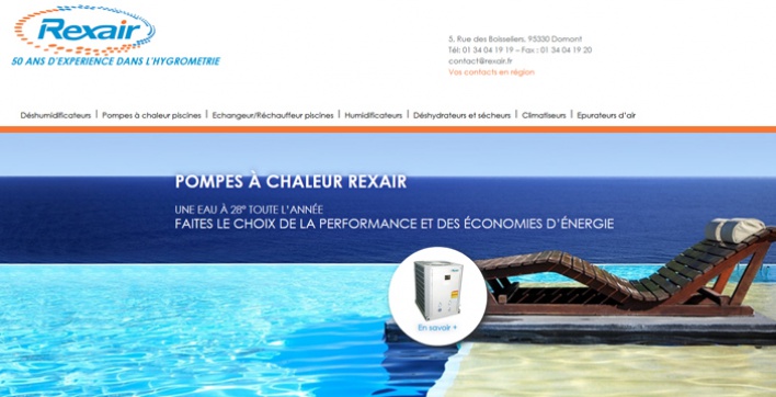 Nouveau site web Rexair