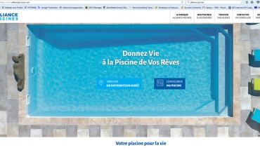 Nouveau Site Web Alliance Piscines