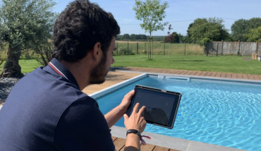 Une piscine contrôlable depuis une tablette grâce au boîtier iMAGI-X 