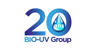 Le logo de Bio-UV, spécialiste du traitement de l'eau de piscine avec UV et électrolyse